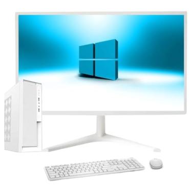 Imagem de Computador Branco Completo Compacto Slim Intel Core i7, 16GB de memória, SSD 1 TB, Windows 10, Monitor LED 19.5"