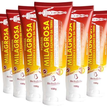 Imagem de Kit 6 Potes Pomada Milagrosa Para Massagem 150g Bio Instinto