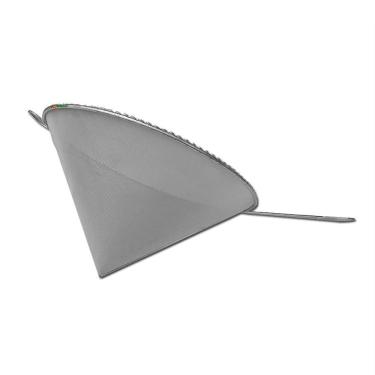 Imagem de Coador E Funil Com Cabo Óleo Inox 21X30Cm Cônico Cone Útil