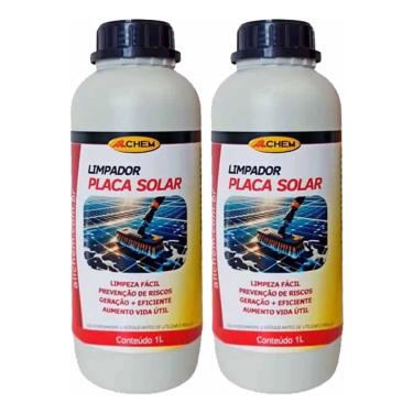 Imagem de 2 Limpador Para Placa Solar Sistema Fotovoltaico Allchem 1Lt