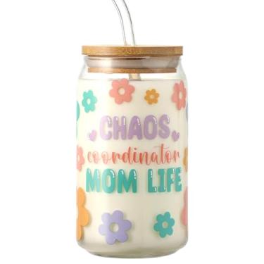 Imagem de Presentes de xícara de mãe da filha filho, presentes legais para mãe coordenadora de caos, presente personalizado de dia das mães para mãe, ideias de presente de agradecimento mamãe para mulheres