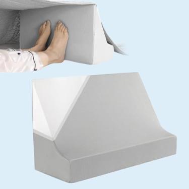 Imagem de FOUXTEL Levantador de cobertor para pés – lençol de cama, travesseiro pós-cirurgia para elevação do pé com capa lavável removível – Alívio da dor nas pernas, joelhos e tornozelos para artrite