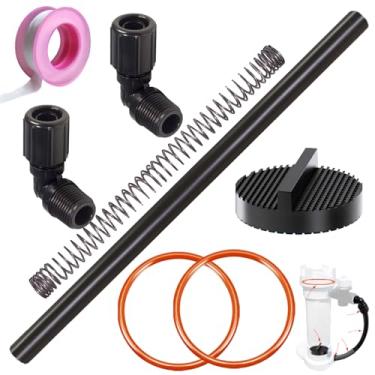 Imagem de Jsyfcfc Peças de clorador (Inclui: conector de tubo NPT de 90 graus de 1/2 polegada, tubo de 45.7 cm OD 45.7 cm, suporte de tubo, anel de vedação e tela) compatível com alimentador/clorador automático