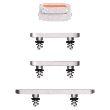 Imagem de Risidamoy Para iPhone 14 14 Plus Botão Liga/Desliga e Botão de Volume Botão de Substituição Botão de Chave Lateral Substituir Silêncio ON Off Mute Botão de Controle Fix A2649 A2632 (Starlight)