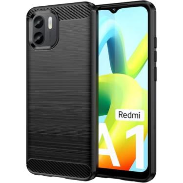 Imagem de Capa Case Xiaomí Redmi A1 (2022) e Redmi A2 (2023) (Tela 6.52) Carbon Fiber Anti Impacto - Preto