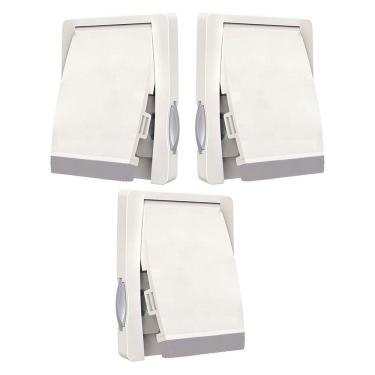 Imagem de Trava de Segurança Porta Janela Deslizante Kit 3 unidades Criança Pet Fechadura Guarda Roupa Armario Proteçao