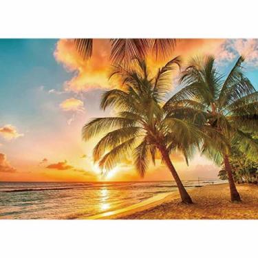 Imagem de Artesanato Pintura Diamante Diy 30X40 - PRAIA LINDA - PPSHOP