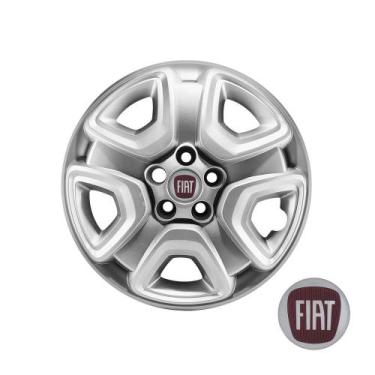 Imagem de Calota Aro 16 Fiat Toro 2021 2022 + Emblema Vermelho - GRID