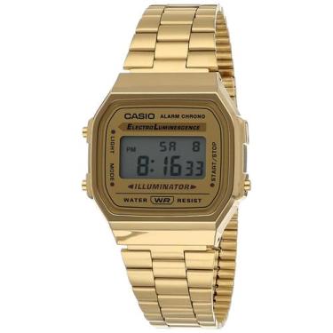 Imagem de Relógio Casio Vintage Retro A168WG9UR Unissex - Aço Inoxidável