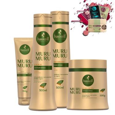 Imagem de Kit Haskell Murumuru Sh Cond Mascara 500ml + Polpa Em Creme