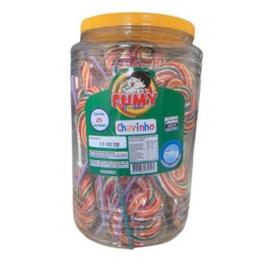 Imagem de Pirulito Psicodelico Chavinho Colorido - 25Un - 750g - Fumy