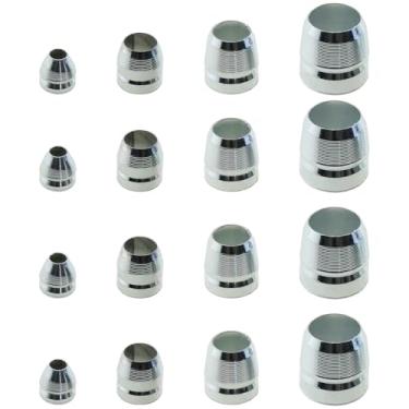 Imagem de heyous 16 peças prata metal ferro redondo cunhas 8/10/12/14 mm martelos machados tobogã fixação reforço acessórios