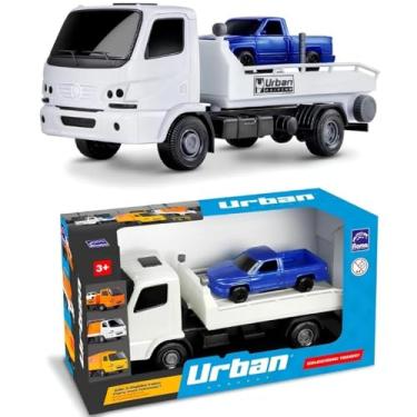 Imagem de Caminhão de Brinquedo, Infantil, Criança, Guincho, Material Resistente, Carrinho, Coleção (Branco)