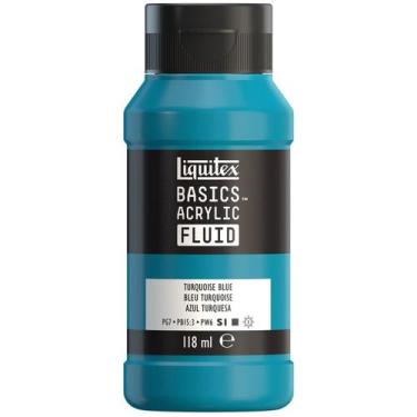 Imagem de Tinta Acrílica Liquitex Basics Fluid 118ml Turquoise Blue, Fluid