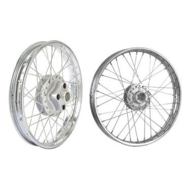 Imagem de Par De Roda Titan 125 00 à 04 Fan 125 05 à 08 Freio A Disco - Fabreck 