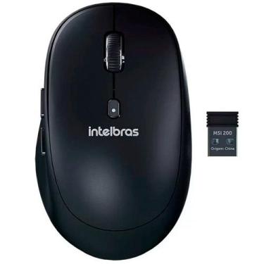 Imagem de Mouse Sem Fio MSI200 Sensor Óptico Silencioso Intelbras, Preto, Bvolt