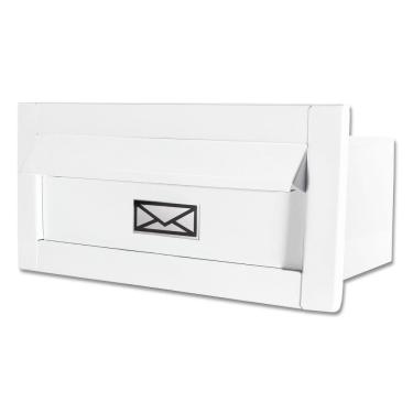 Imagem de Caixa Correio Carta Luxo Hat Chapeu Branca Fosca 23 Cm Profundidade