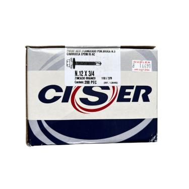 Imagem de Parafuso Telha Ponta Broca Nº 12 - Ciser N.12x3/4 - 200 Peças