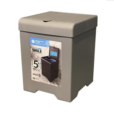 Imagem de Lixeira De Pia Smile 5,4l - Stolf Cinza