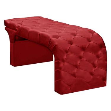 Imagem de Maca De Estética Reclinável E Reta Andressa Speciale Home Vermelho Veludo