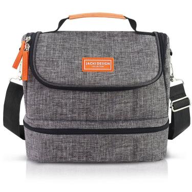 Imagem de Bolsa Térmica C/ 2 Compartimentos Vibe Cinza