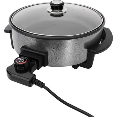 Imagem de Panela Elétrica Redonda 1250W 30cm Mangiare Preta APER01I-02 Agratto 220V