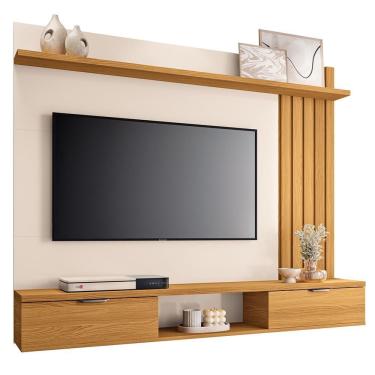 Imagem de Home Suspenso Lets 1.6 Cinamomo-off White Para Tv Até 55? - Hb Móveis Cinamomo-off White