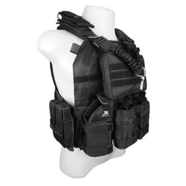 Imagem de Colete Tático Modular Plate Carrier + 8 Acessórios - J.A Rio Militar, 
