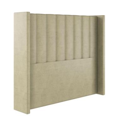 Imagem de Cabeceira Box Queen Barcelona - Sonhar Estofados, Veludo Bege