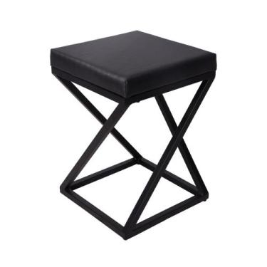 Imagem de Banquinho Industrial com Estofado. - Mil Cadeiras 