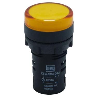 Imagem de Sinaleiro MonoBloco Weg Led Vermelho Furo 22.5 110v