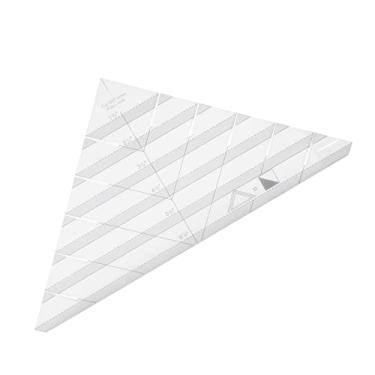 Imagem de YOUTHINK Governante Triangular de Posicionamento, Régua Triangular Fino e Forte Régua Triangular Com Colcha Clara Projeta a Régua de Tubo de Tira para Costura Doméstica, para Quilters