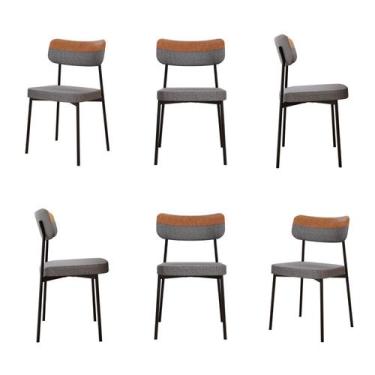 Imagem de Kit com 6 Cadeiras para Sala de Jantar Mona Yescasa