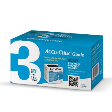 Imagem de Accu-chek Guide Embalagem Econômica 3 Frascos de 50 Tiras