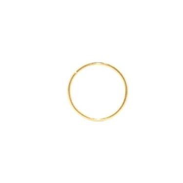 Imagem de Piercing Argola Lisa 8mm Nostril Nariz em Ouro 18K amarelo 25714 K012 