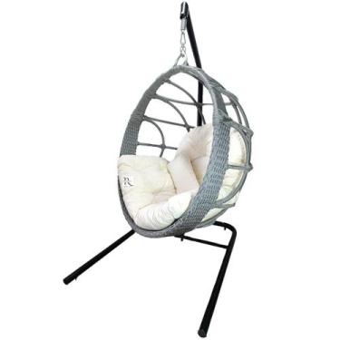 Imagem de Balanço aluminio corda nautica almofada impermeavel direto fabrica - R
