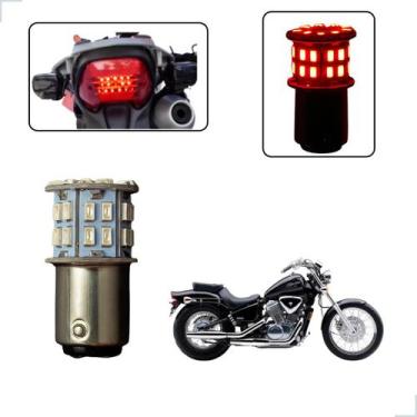 Imagem de Lâmpada Led Freio 2 Polo 1157 50 Leds Moto Vt 600c Shadow