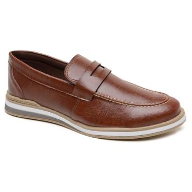 Imagem de Sapato Oxford Social Masculino Loafer Casual Moderno Confortável (Whisky, BR, Adulto, Numérico, 38)