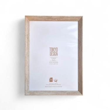 Imagem de Moldura A4 Porta Certificado Diploma Acetato Madeira 21x29,7 - Mkt Mul