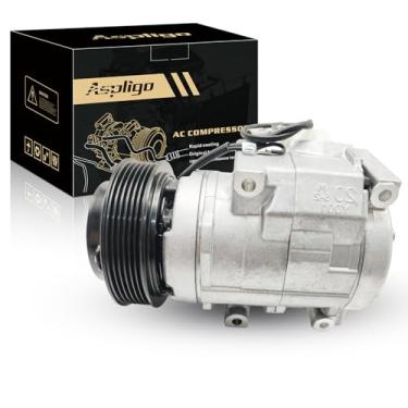 Imagem de Aspligo Compressor de ar condicionado AC serve para Toyota Sienna 3.3L 2004-2006, para Toyota Sienna 3.5L 2007, com embreagem A/C, compressor CA CO10854C, substitui 8832008051, 8841008030