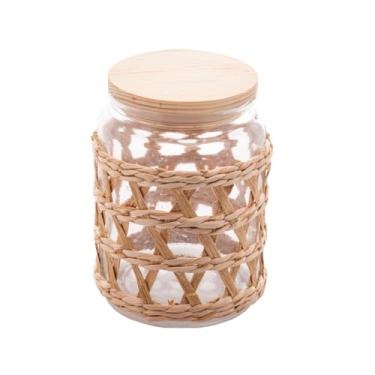 Imagem de WOLFF - Porta Mantimentos de Vidro com Sisal e Tampa de Madeira 750ml