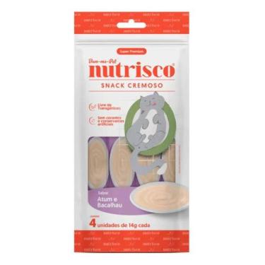 Imagem de Nutrisco snack cremoso atum e bacalhau gatos 56g