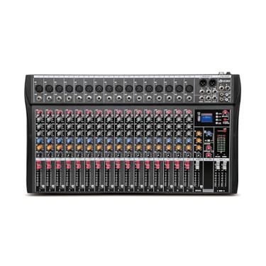 Imagem de VDA216L Mixer Profissional 16 Canais para Shows ao Vivo, Karaokê - USB/Bluetooth, Efeito de Reverb, Saída de Monitoração, Controle de Som de Estúdio e Palco (Alimentação 110V/220V)