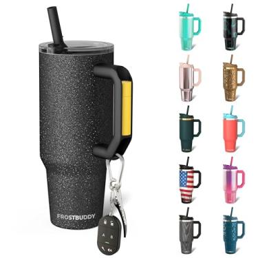 Imagem de Thicc Buddy - Copo de aço inoxidável isolado a vácuo de 1,134 g com tampa e canudo para água - Caneca de viagem compatível com porta-copos - presentes para mulheres e homens ele ela