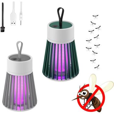 Imagem de Luminaria Mata Mosquito Dengue Repelente Eletrico Armadilha Luz Ultravioleta Choque Lampada Inseto Pernilongo LED Luz UV USB-Vende Mais