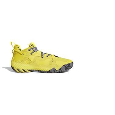 Imagem de adidas Tênis de basquete unissex Harden Vol. 6, Amarelo impacto/cinza/preto, 8 Women/7 Men