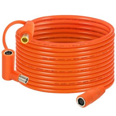 Imagem de Cabo de extensão CC de 8 mm, cabo solar DC7909 macho para fêmea com adaptador DC8020, fio de cobre estanhado 14AWG, à prova d'água – funciona com a maioria das estações de energia portáteis e