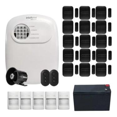 Imagem de Kit Alarme Sem Fio Intelbras ANM 24 NET com 20 Sensores e Pet Immunity