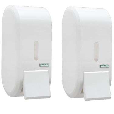 Imagem de Kit c/2 Saboneteira Compacta 400ml Urban Liquida Branca - Premisse