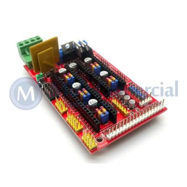 Imagem de Shield de Impressora 3D compatível com Arduino Mega RAMPS 1.4 - Multco